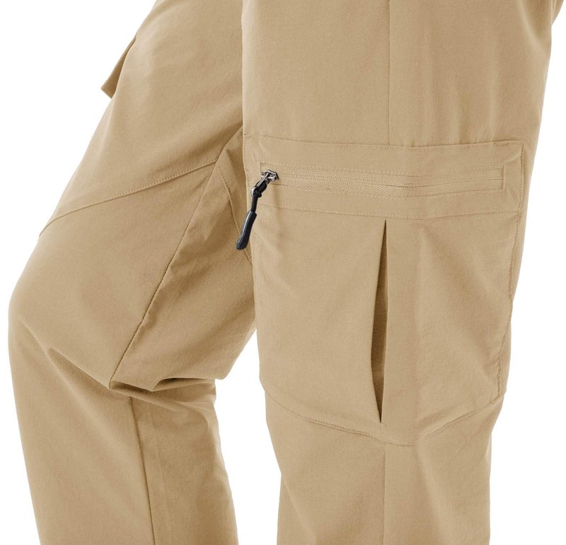 Rdruko Women's Waterproof Hiking Pants Quick Dry Stretch Lightweight Outdoor UPF 50+ Fishing Travel Camping Pants Khaki X-Small - Image 5